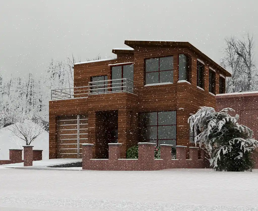 طراحی نما ساختمان ویلایی
